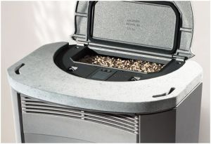 Pellet stoves with water jacket