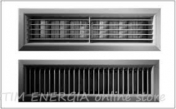 Wall ventilation grille with tool for regulating the flow of air passing