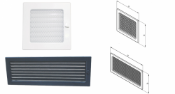 Wall ventilation grille 