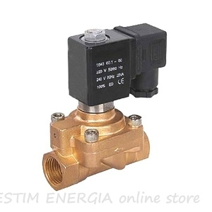 Magnet valves for steam, normally closed with direct control of bronze or stainless steel