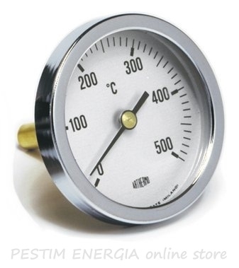 Bimetallic thermometer Fig. 569 C (65 mm, 0/500 °С), shank length 300 mm