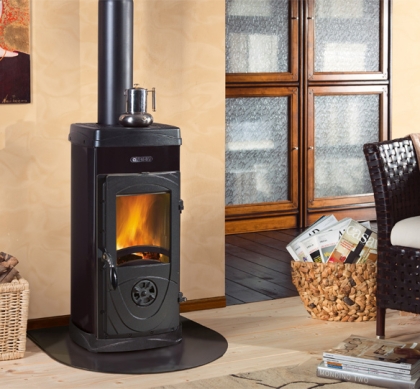 Fireplace LaNordica Fortuna Steel - 7,0 kW