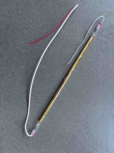 Quartz lamp for infrared heater Fiore