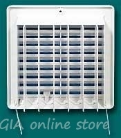 Plastic ventilation grilles with louvers HACO