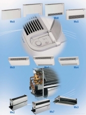 Fan Coils Series Wx0, for standard wall mounting, no front grille