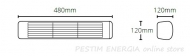 Infrared patio heater HLW15B