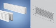 PVC ventilation compression grill for door HACO