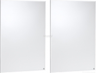 Infrared heating panel - white with aluminum frame - wall installation, 2x600W