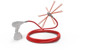 Ротационен комплект за почистване на комин TORNADO COBRA 6m