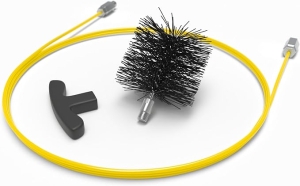 Universal chimney cleaning brush (diameter 40cm) + 6 sticks 1m (all 6m)