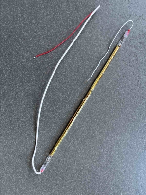 Quartz lamp for infrared heater Fiore